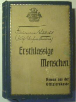Erstklassige Menschen von Freiherr von Schlicht (Wolf Graf von Baudissin)